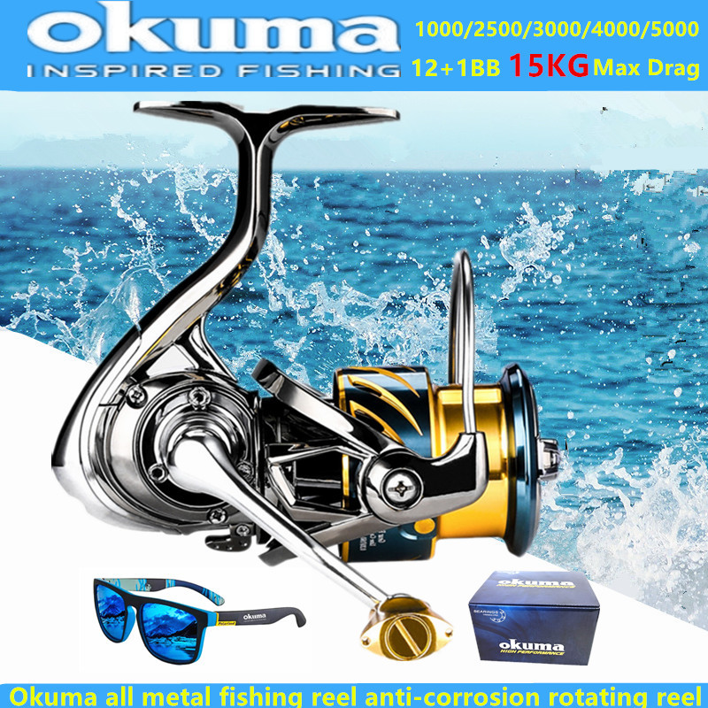Okuma all metal fishing reel 1 - Surf Reel บทวิจารณ์และราคา