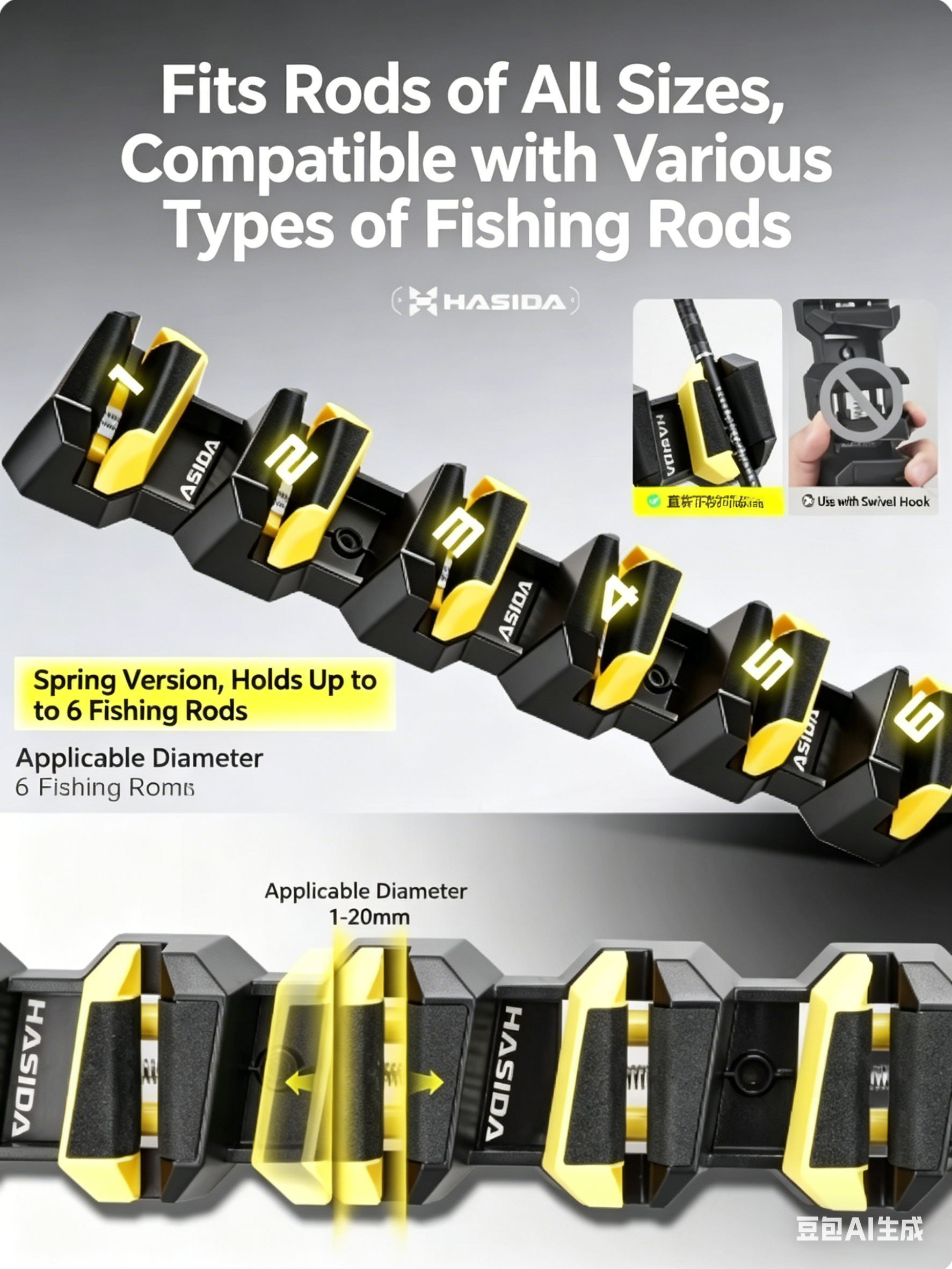 HISTAR Soft Rubber Wall-Mounte - Spinning Reel บทวิจารณ์และราคา