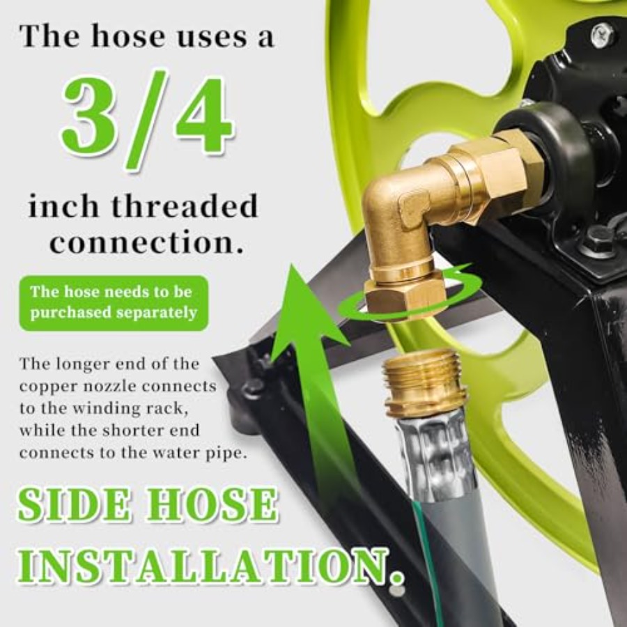 Stainless Steel Garden Hose Re - Reel Handle บทวิจารณ์และราคา