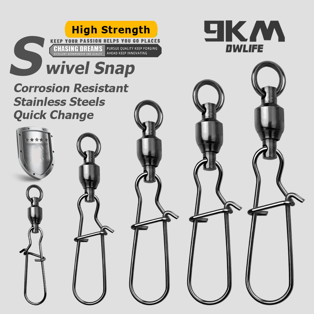 9KM 10PCS Ball Bearing Swivel  - Baitcasting Reel บทวิจารณ์และราคา