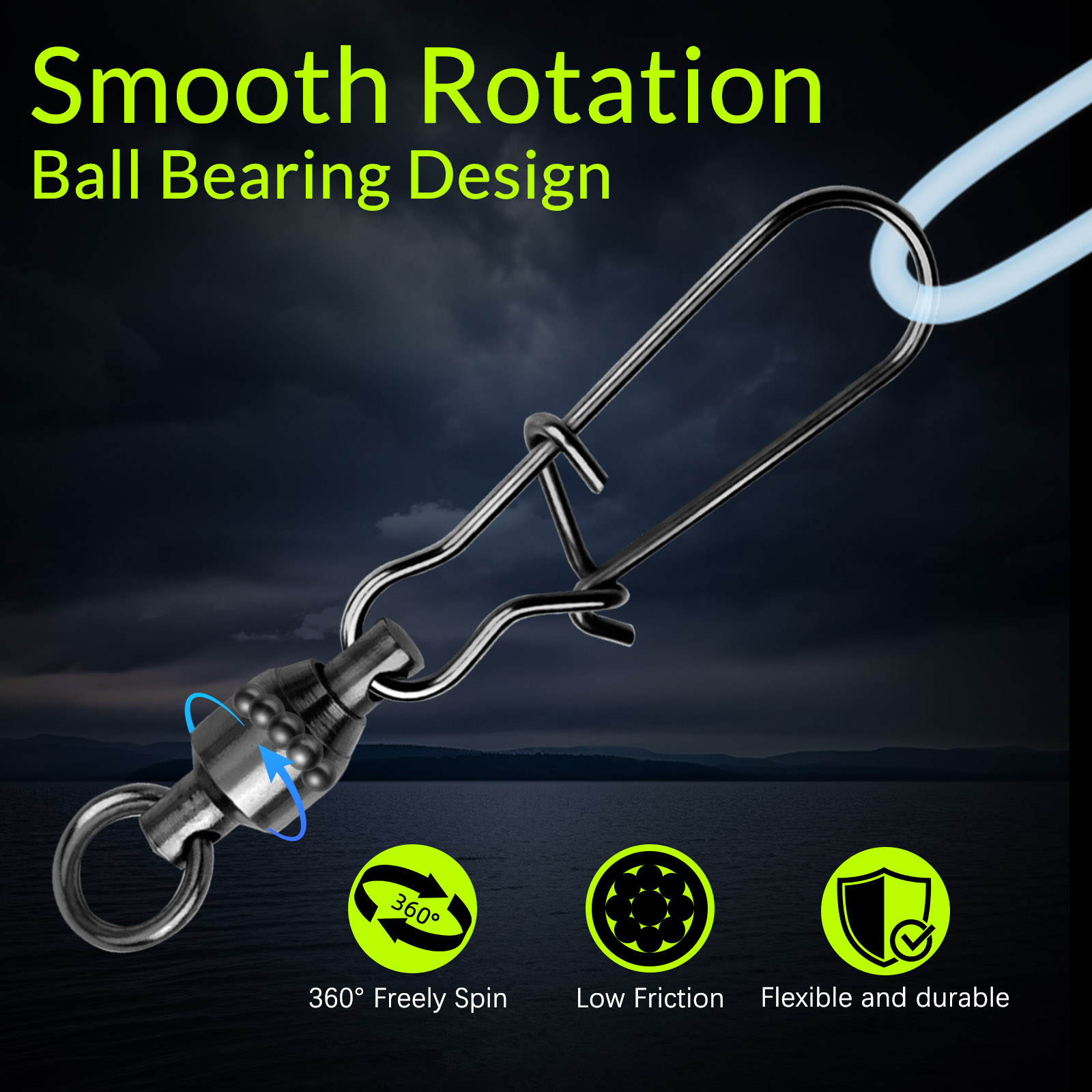 9KM 10PCS Ball Bearing Swivel  - Baitcasting Reel บทวิจารณ์และราคา