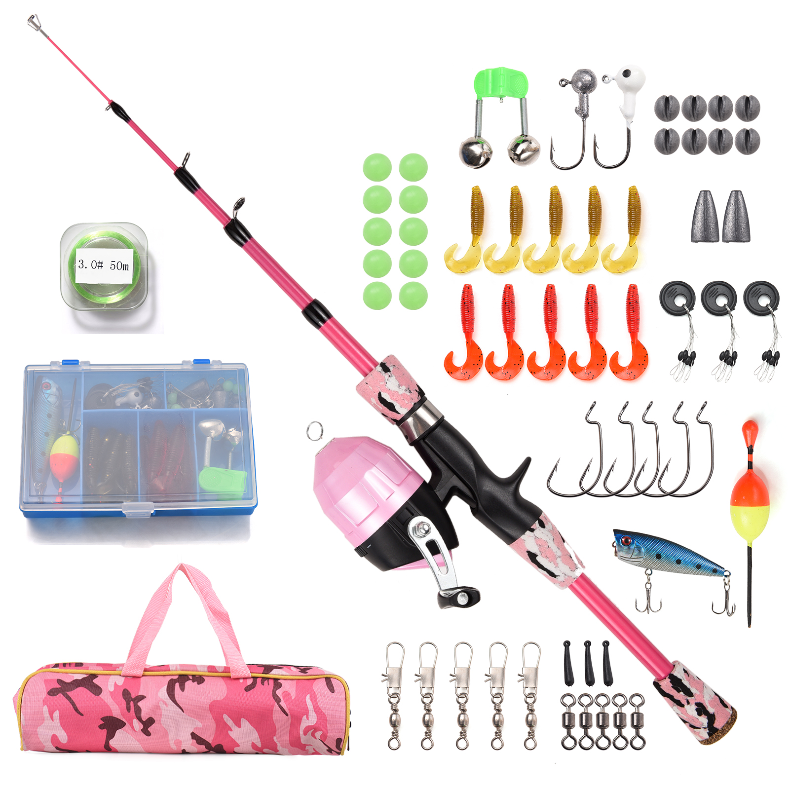 Kids Fishing Rod and Reel Comb - Spincast Reel บทวิจารณ์และราคา