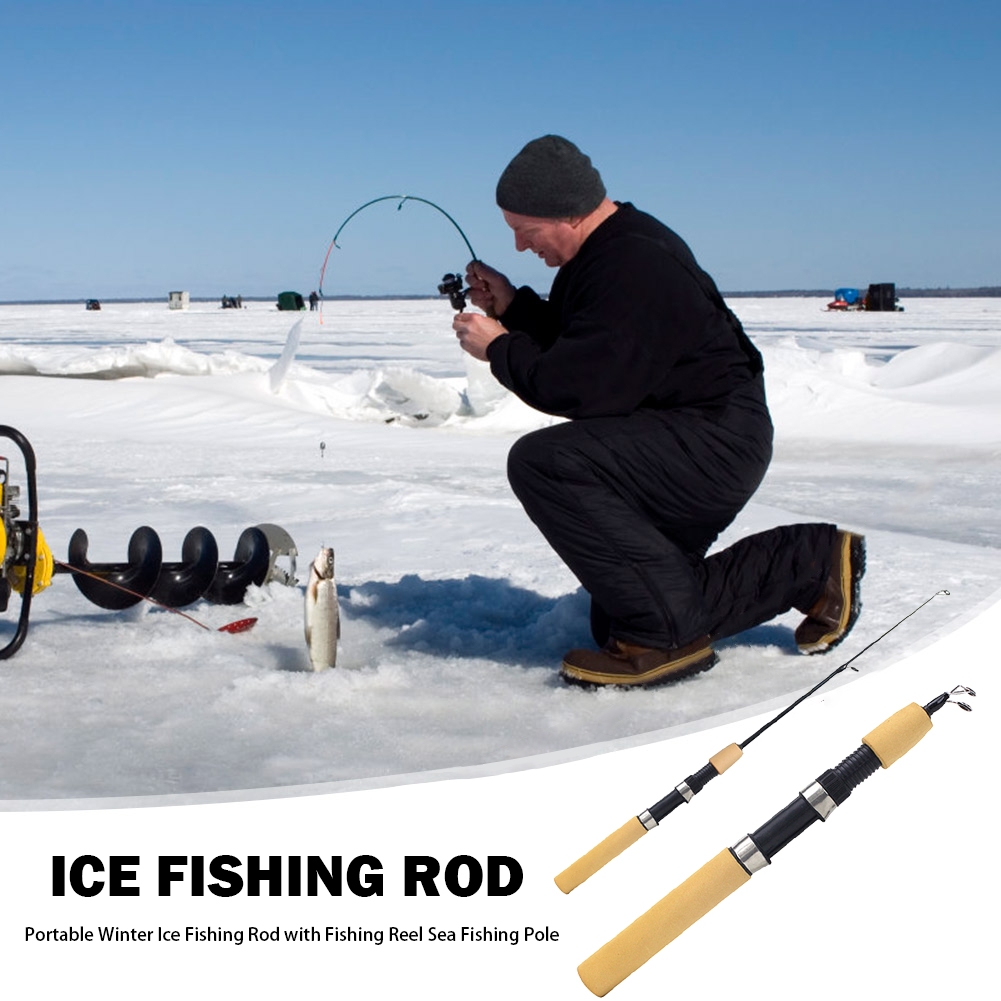 Ice Fishing Rod Portable Spinn - Ice Fishing Reel บทวิจารณ์และราคา