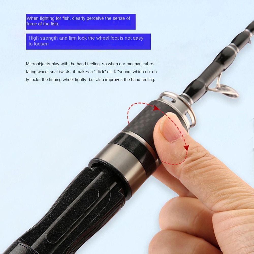 1.5m-1.8m Fishing Pole Rod Set - Spincast Reel บทวิจารณ์และราคา