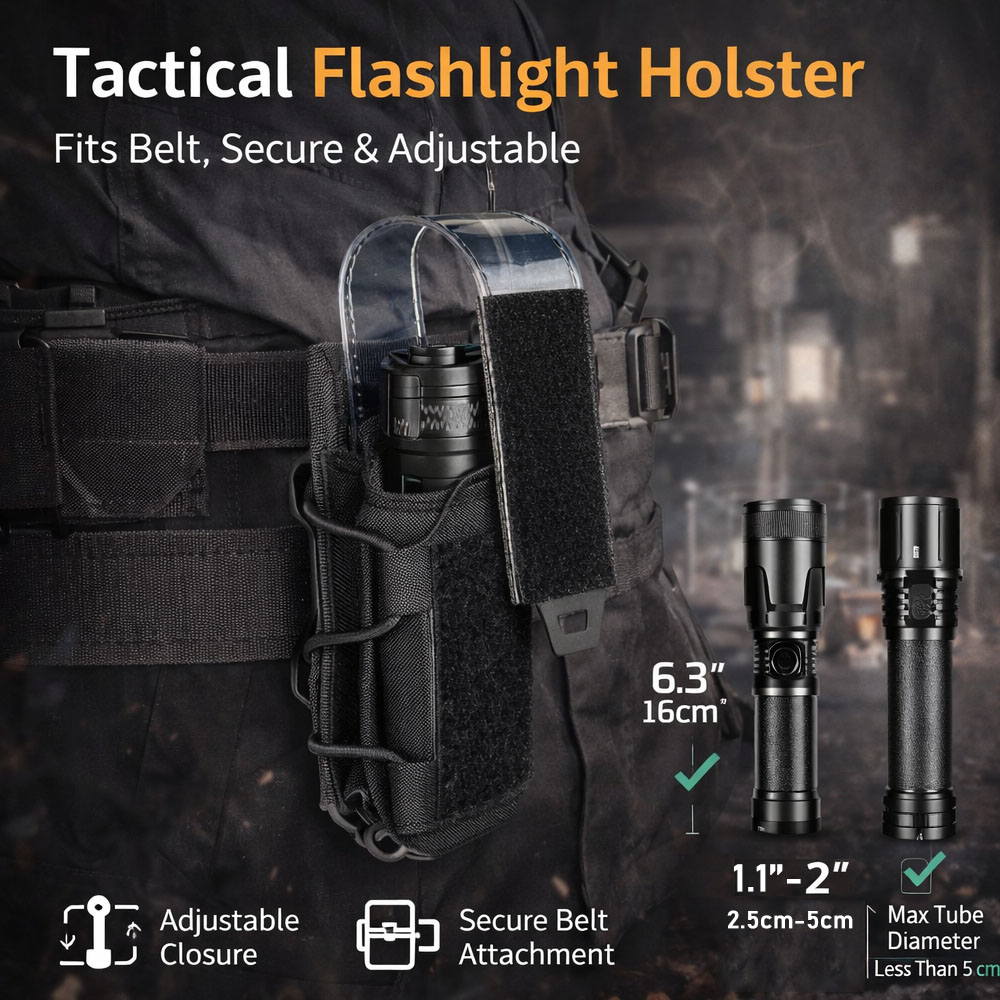 Tactical Flashlight Pouch Hols - Reel Bag บทวิจารณ์และราคา