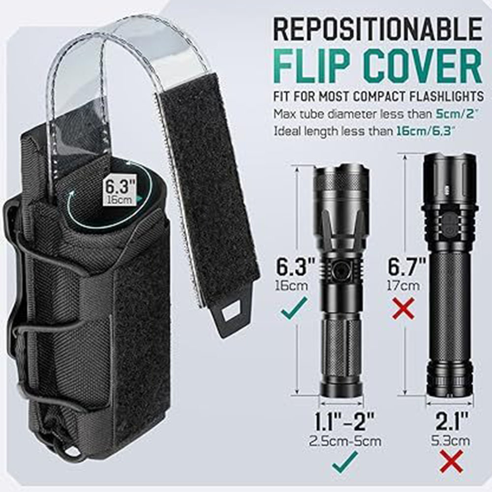 Tactical Flashlight Pouch Hols - Reel Bag บทวิจารณ์และราคา