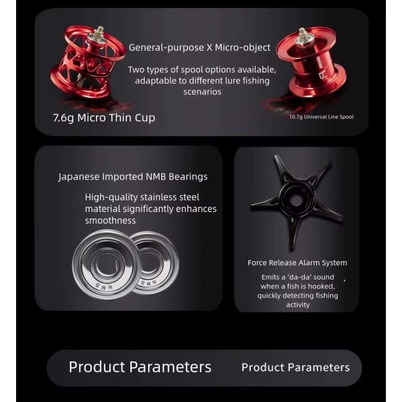 P1 Casting Reel, 7.3:1 Gear Ra - Reel Handle บทวิจารณ์และราคา