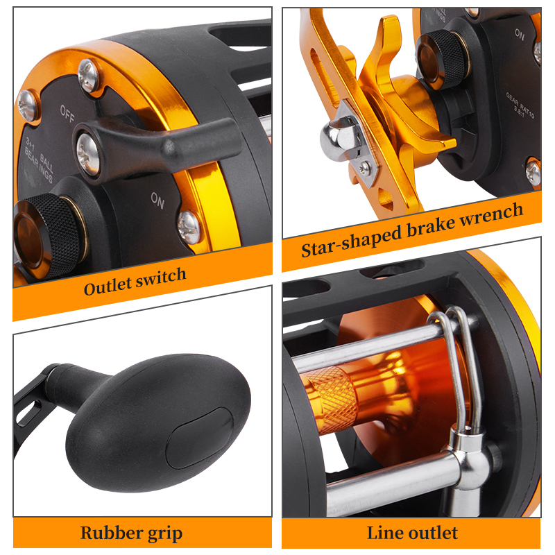 BILLINGS Trolling Drum Reel 33 - Trolling Reel บทวิจารณ์และราคา