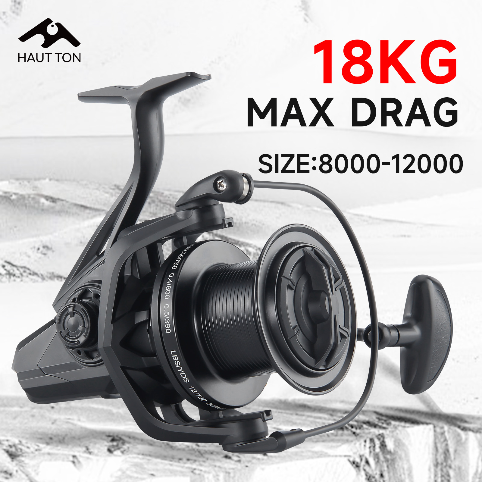 HAUT TON BLACK 12000/14000 Sur - Surf Reel บทวิจารณ์และราคา