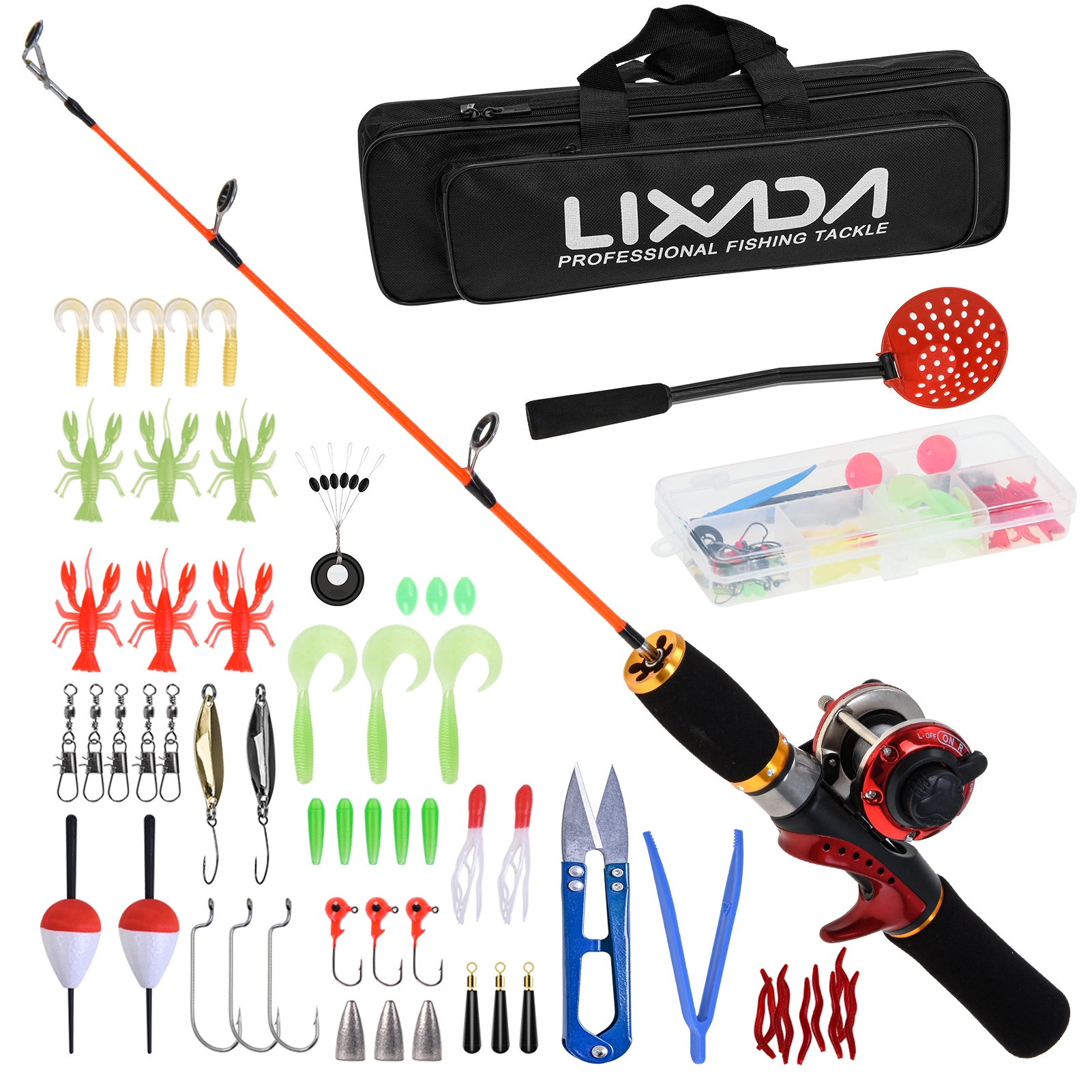 NEW Lixada Ice Fishing Rod Ree - Ice Fishing Reel บทวิจารณ์และราคา